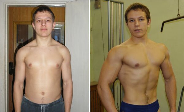 фото до и после занятий бодибилдингом